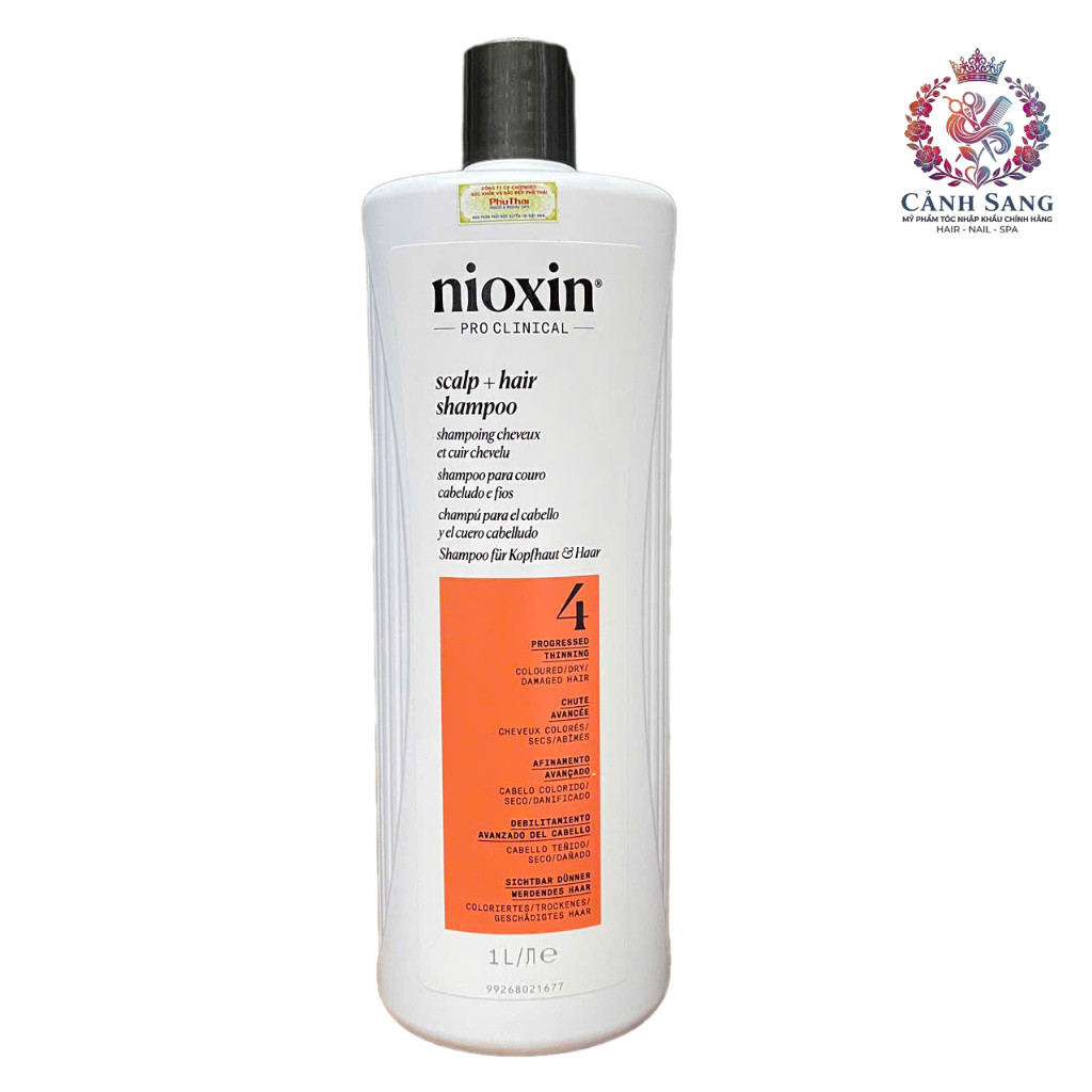 Dầu gội chống rụng tóc Nioxin System 4 Shampoo 1000ml ( New 2025 ) .CS