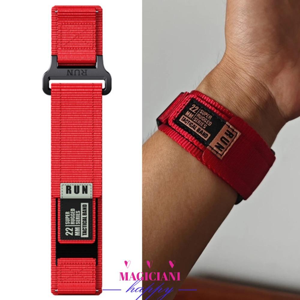 Dây đeo cổ tay MAGICIAN1MB, Dây đeo Nylon Easy Fit phong cách thể thao, 20 dây đeo đồng hồ 22mm cho 