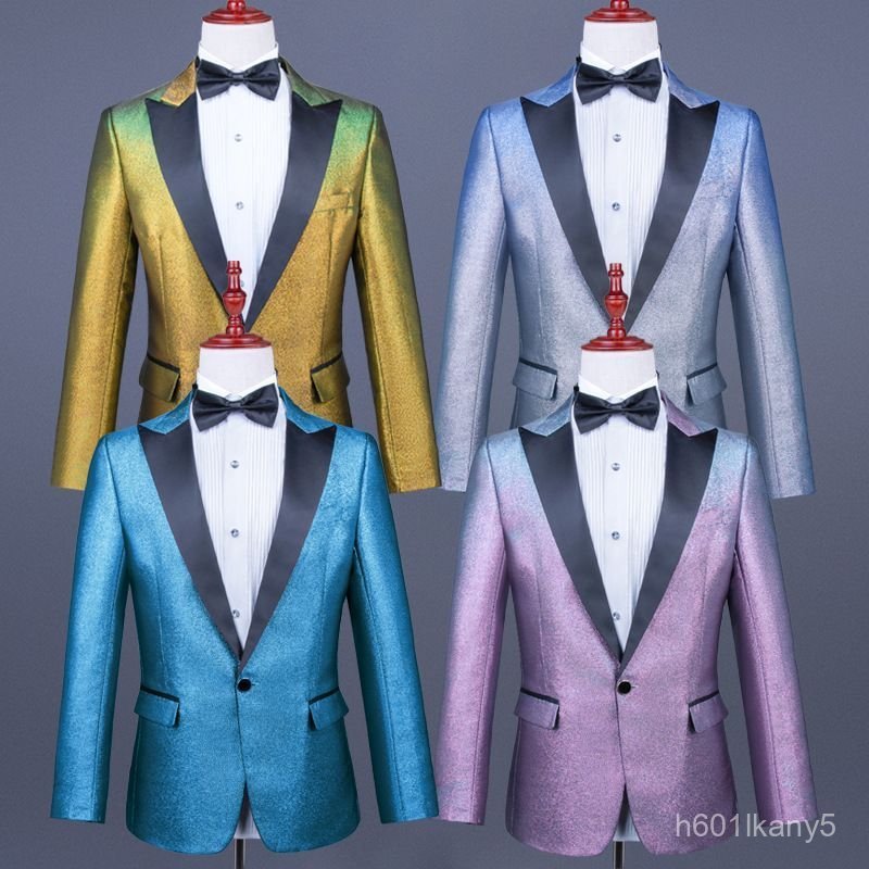 Áo vest nam đính kim sa lấp lánh biểu diễn DJ quán bar ca sĩ sân khấu thời trang sang trọng