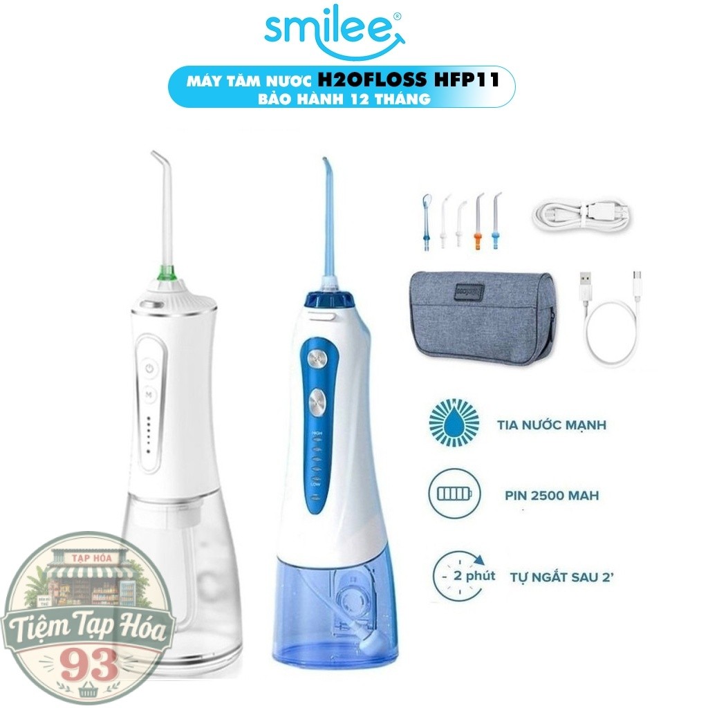 Tăm nước, Máy tăm nước H2OFloss Smilee HF-P11 / HF-9P/ HF-10/. Bảo hành 12 tháng. Lỗi 1 đổi 1 -93