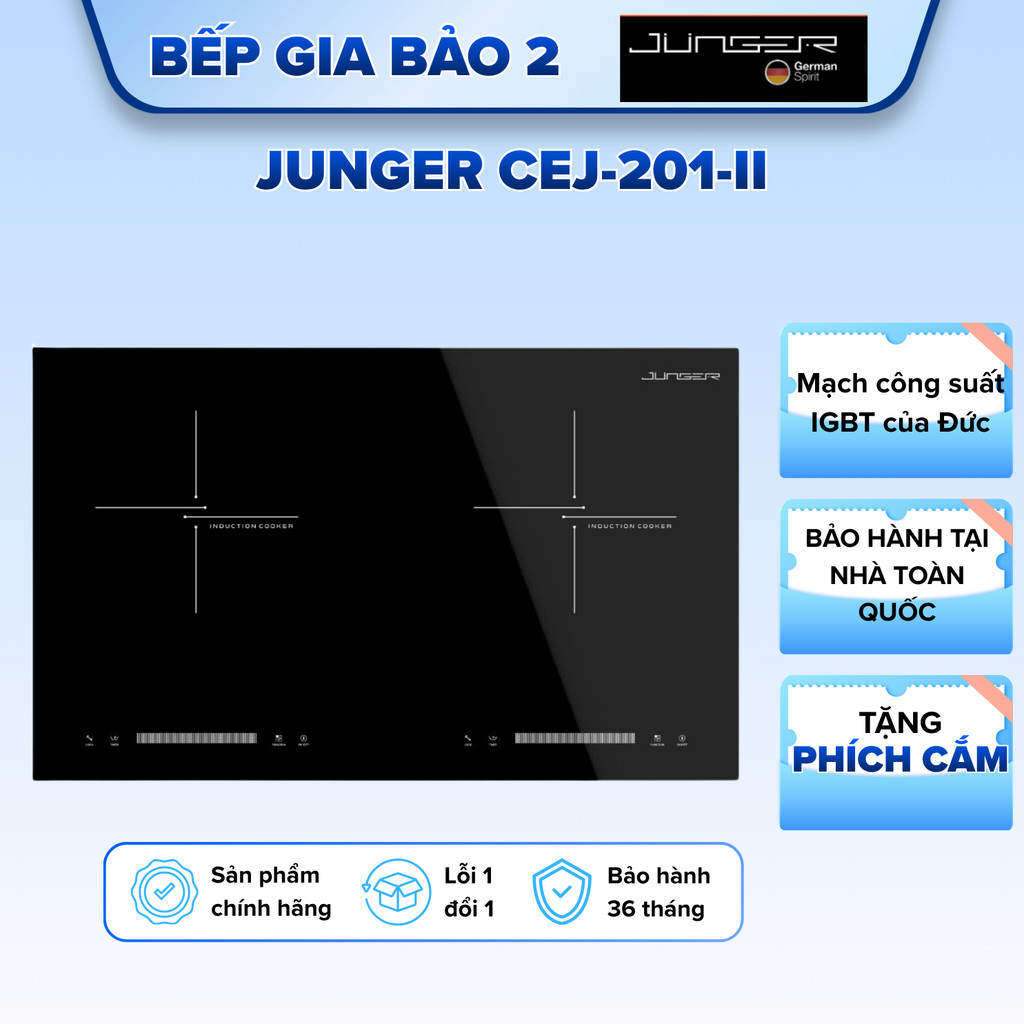 Bếp từ đôi Junger CEJ-201-II