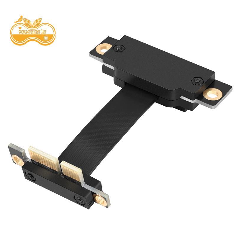Cáp nâng PCIE X1 Dual 90 độ Góc phải PCIe 3.0 X1 sang X1 Cáp nối dài 8Gbps PCI Express 1X Riser Card