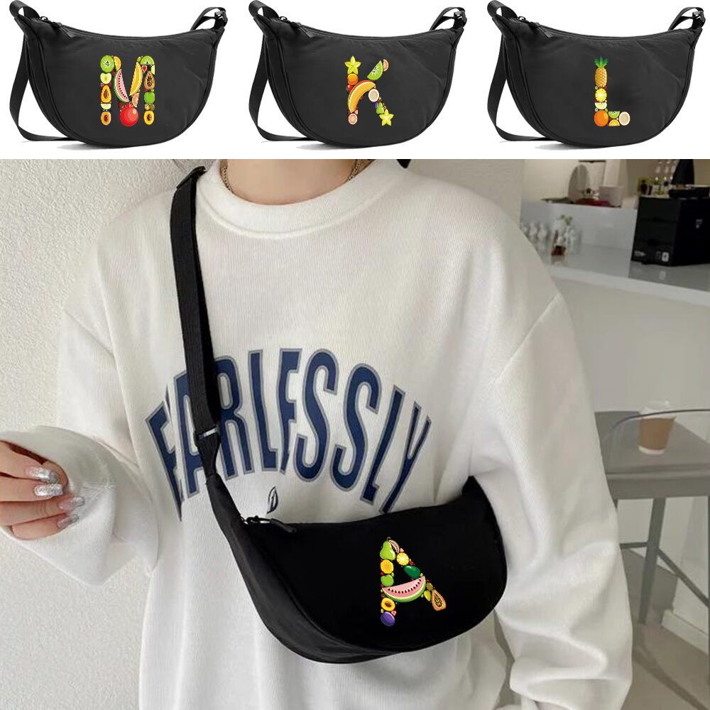 Túi đeo chéo nylon Convenient Nylon Dumpling Crossbody Bag Adjustable Shoulder Belt Casual Women Bag
