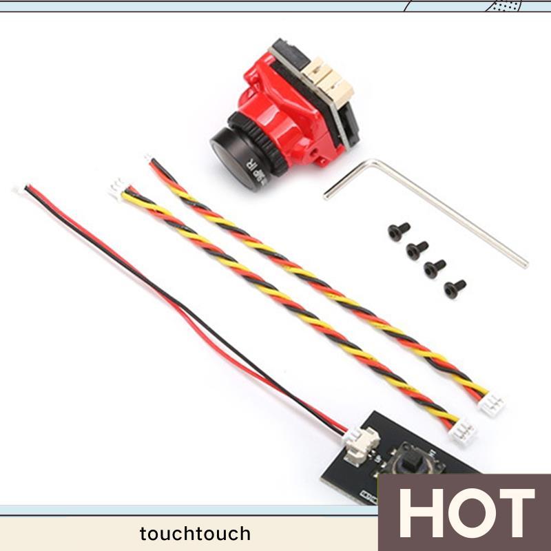 Camera HD FPV dành cho cuộc thi FPV Racing Drone Camera 1800TVL 2.1mm Ống kính nâng cấp Red touchtou