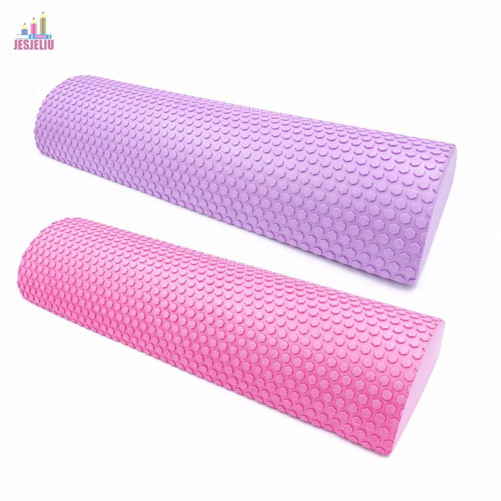 JESJELIU EVA Foam Roller Cột Yoga Gym Fitness EVA Pilates Fitness Foam Roller 30-45cm Phục hồi cơ bắ