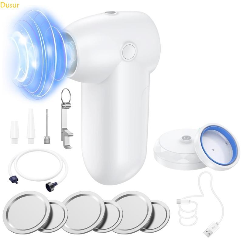 Dusur Electric Mason Jar Máy hút chân không Máy hút chân không Mason Jar Sealer Bộ dụng cụ hút chân 