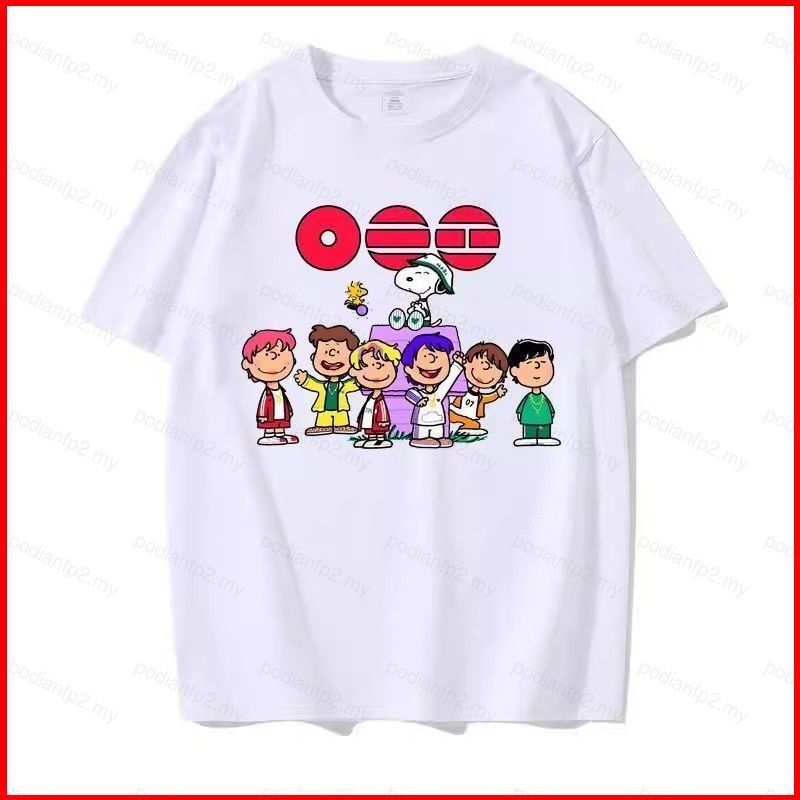 PDF2 Snoopy BTS WORLD TOUR 2026 Áo thun ARIRANG KPOP J-HOPE JUNG KOOK JIN RM BT21 áo ngắn tay