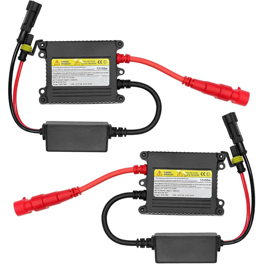 2 Chiếc DC 12V 55W Siêu Mỏng HID Ballast, Ổn Định Đèn Pha Xenon Siêu Mỏng Thay Thế Chấn Lưu HID, Chấ