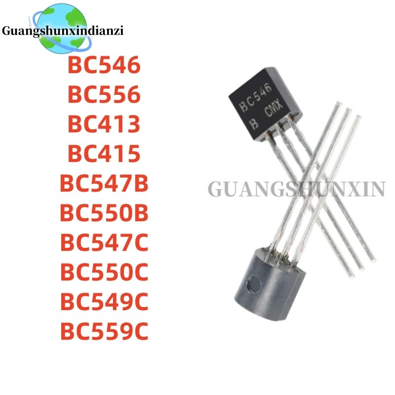 10 Chiếc BC546 BC556 BC413 BC415 BC547B BC550B BC547C BC550C BC549C BC559C TO-92 Bán Buôn Hiệu Ứng T