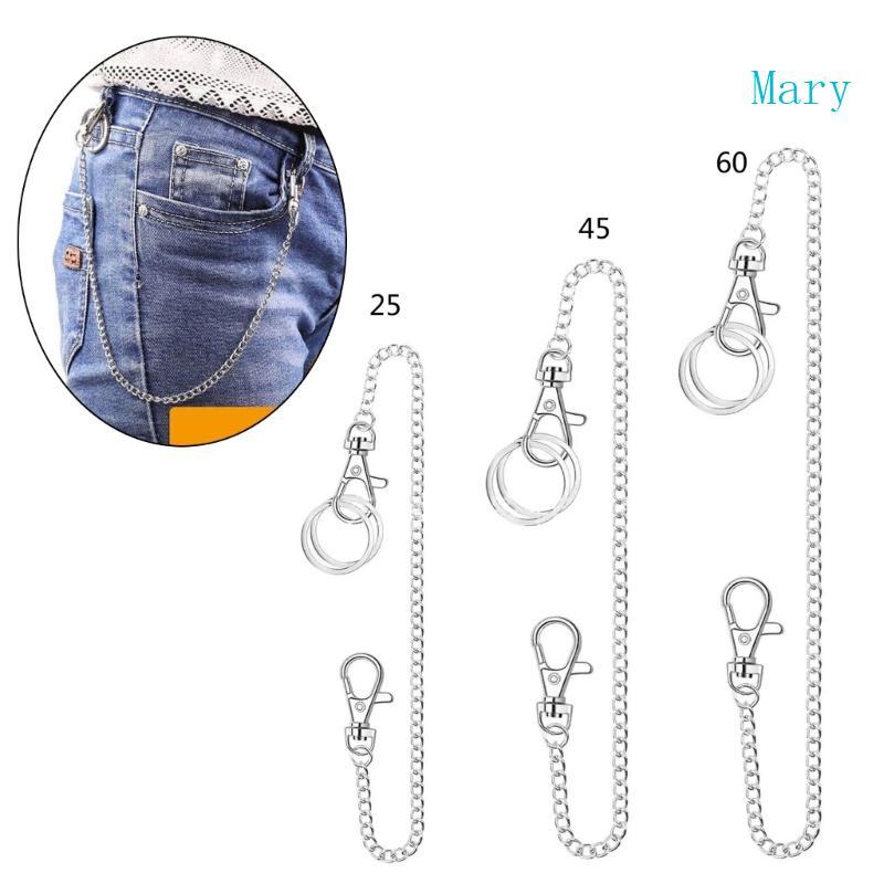 Mary Pocket Chain có móc khóa cho quần Thắt lưng Jeans Biker Skull Wallet Chain Cool