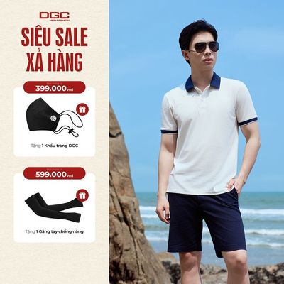 Áo polo nam ngắn tay DGC dáng suông, Chất Vải Thoáng Mát, Thấm Hút Mồ Hôi - SAPBF102M