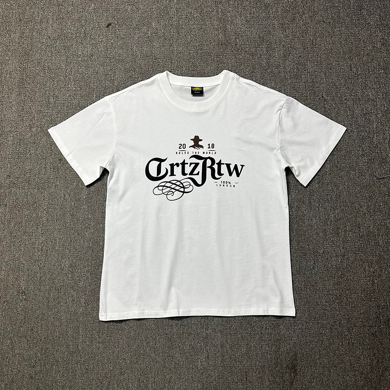 VLONE FOG Devil Island Corteiz Cổ Tròn Rời Áo Thun Tay Ngắn Nam Nữ Mùa Hè Tay Ngắn Mỹ High Street te