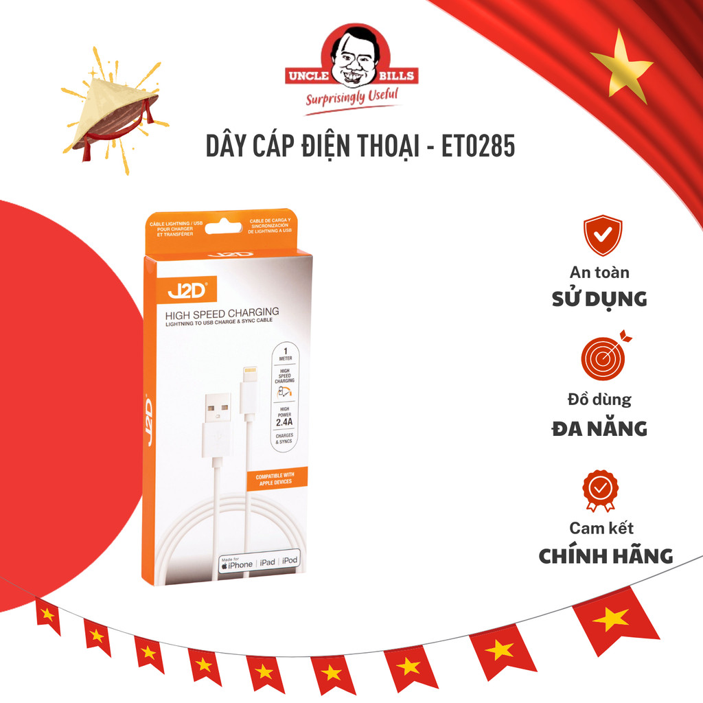 Dây Cáp Điện Thoại LN 1M – Uncle Bill – ET0285