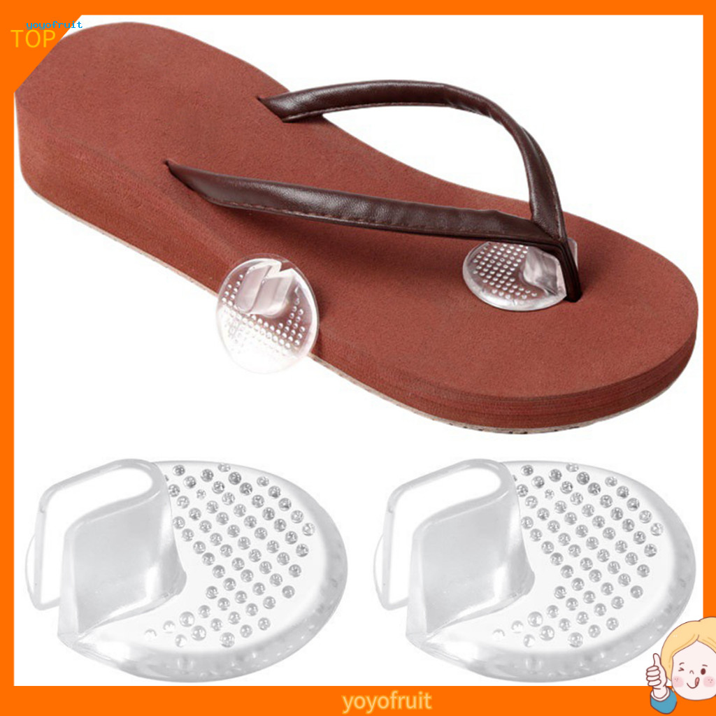 YOF Flip Flop Toe Đệm Giày Tự Dính Miếng Gel Cho Dép Thông Silicon Chống Trơn Trượt Flip Flop Chèn T