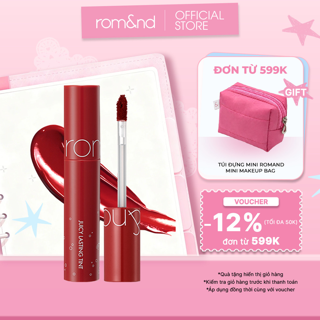 [Rom&nd] [Màu 18-21] Son Tint lì Hàn Quốc Romand Juicy Lasting Tint 5.5g