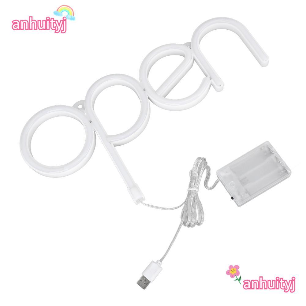 ANHUITYJ LED Open Sign, Pin USB Powered Wall Mountable Neon Open Sign, Mới lạ 11,34 × 5.71in Chất li