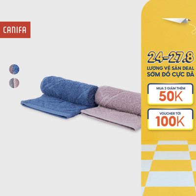 Combo 2 khăn mặt CANIFA chất liệu 100% cotton 50x30cm 9HA26A003