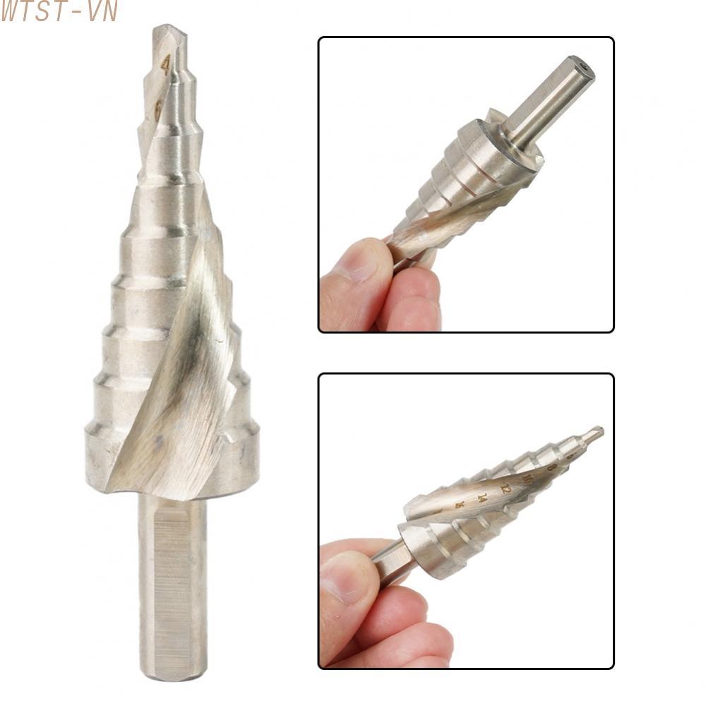 Step Drill Bits Silver Hole Power Replacement Saw Stainless Steel Cone