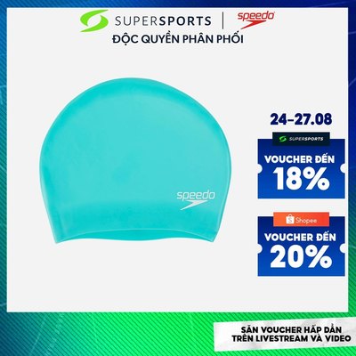 Mũ Bơi Speedo Long Hair Spearmint - Xanh Mint - 8-06168B961 ADS09 LS400