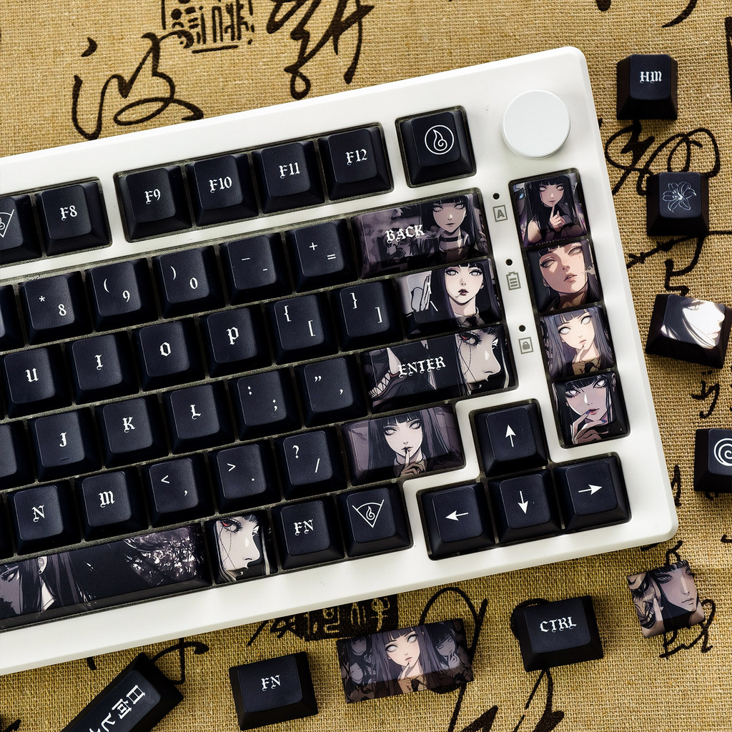MAIMOOO Hyūga Hinata Keycap Cherry / MOA Profile 120 Phím PBT Dye Thăng hoa Aula F75 RK R75 Cool Ani