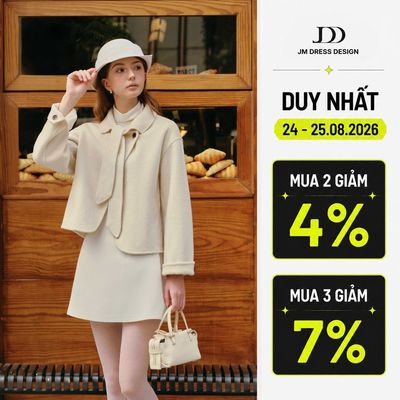 Áo Dạ Cổ Cách Điệu, Tay Chờm 5C09.2512. Áo Khoác Dạ Nữ Dáng Ngắn Thanh Lịch Cao Cấp. Áo Khoác Mùa Đông Thiết Kế JM Dress