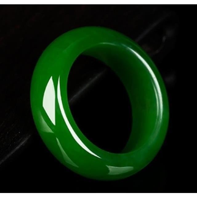 Cờ lê vòng ngọc bích Hetian Xinkeng Jasper Ring Nam Nữ Ngọc Nhẫn Hetian Jade Ring Cờ lê Nhẫn Ngọc He