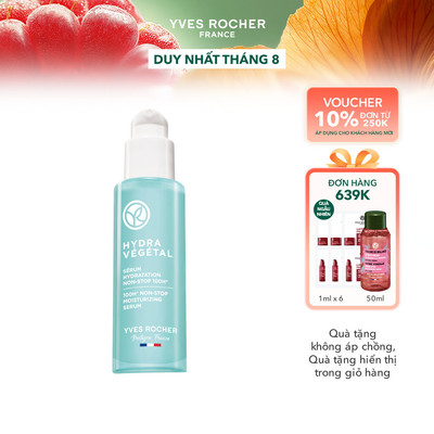 Serum tinh chất dưỡng da cấp ẩm liên tục 100 giờ Yves Rocher Hydra Vegetal 30ml