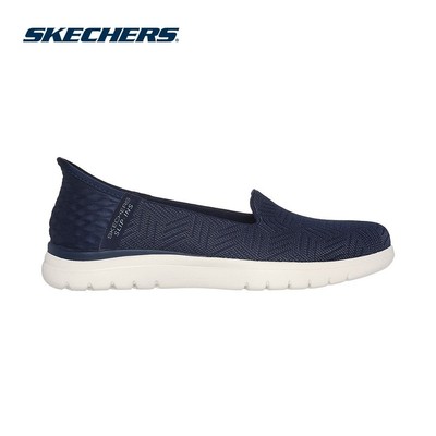 Giày Thể Thao Nữ Skechers Slip-ins On-The-GO Flex Clover Đi Bộ - 138182-NVW Air-Cooled Memory Foam
