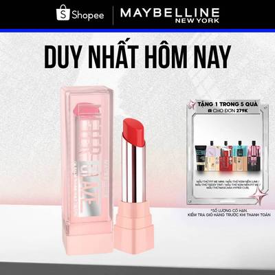 Son bóng dưỡng Maybelline New York Lifter Glaze cho môi mềm ẩm mướt, mọng thạch Cherry 2.8g