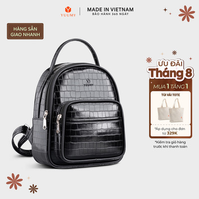 Balo Yuumy (Thời trang nữ thiết kế tối giản - Balo da Verein YBA83)