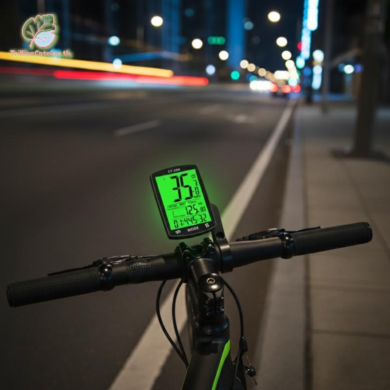 TrillionCapalpa GPS Xe Đạp Đồng Hồ Tốc Độ Xe Đạp GPS Đồng Hồ Tốc Độ Chống Nước 2.4 Inch Xe Đạp Đồng 