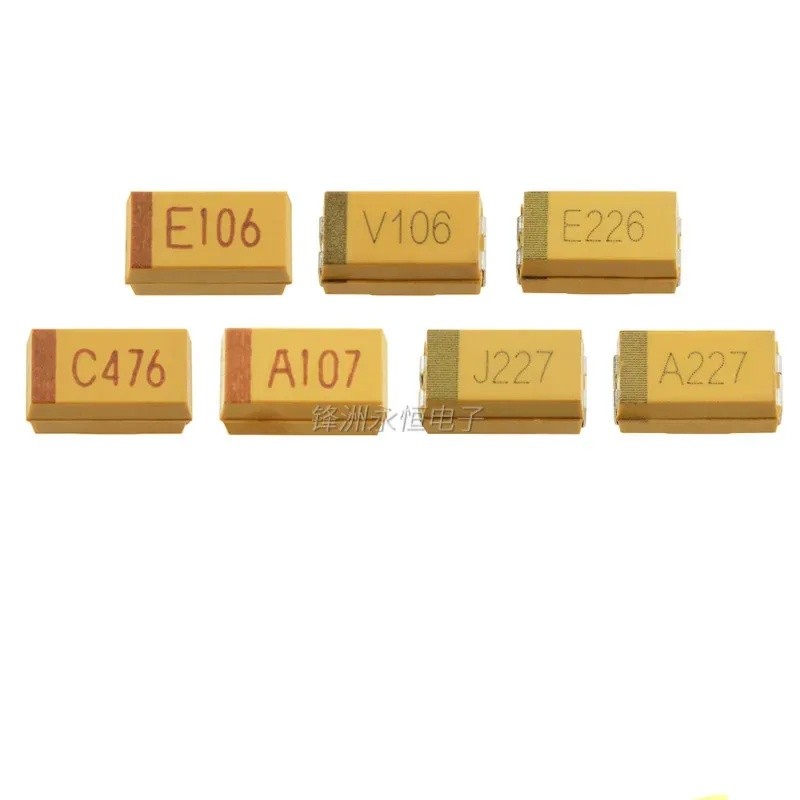 100 CÁI 1206 A-type 16V 25V 1uF 2.2uF 4.7uF 10uF 22uF 47uF 106 105 475 226 476 Tụ điện Tantalum SMD