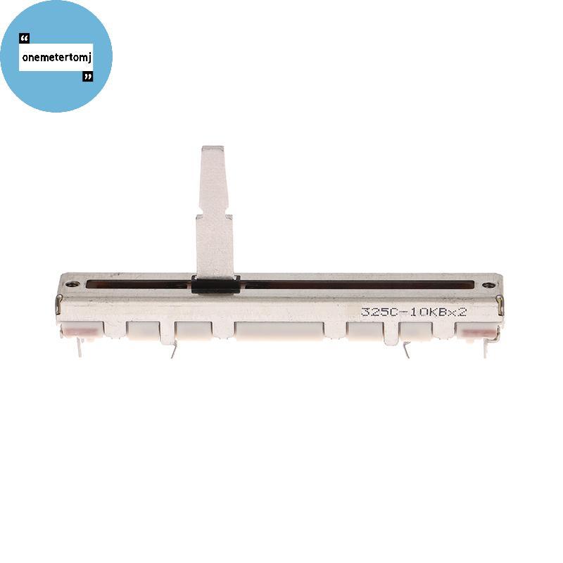 Onemetertomj 1Pc RS45 Series Thẳng Slip Potentiometer Pitch Tempo Fader 10KB × 2 DCV1024 Tổng Chiều 