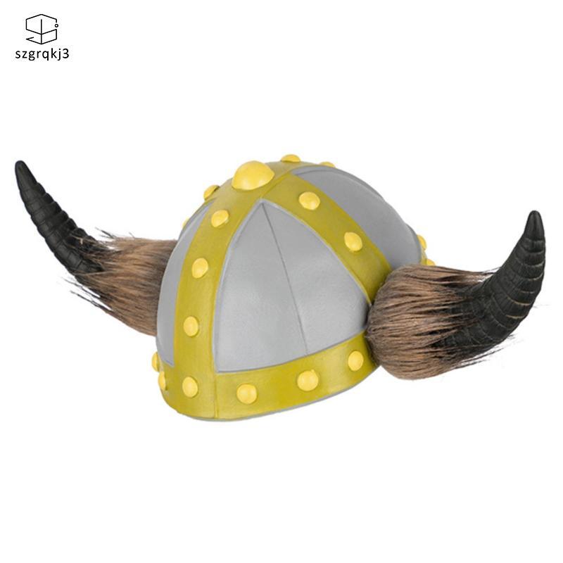 Mũ bảo hiểm có sừng phong cách Viking Mũ nón trang phục có sừng đính kèm Trang phục chống đỡ Mũ bảo 