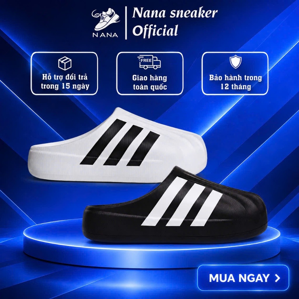 [𝙎𝘼𝙇𝙀 Chính Hãng] Dép Sục AD Superstar Mu.le Basic Nam Nữ Full Box