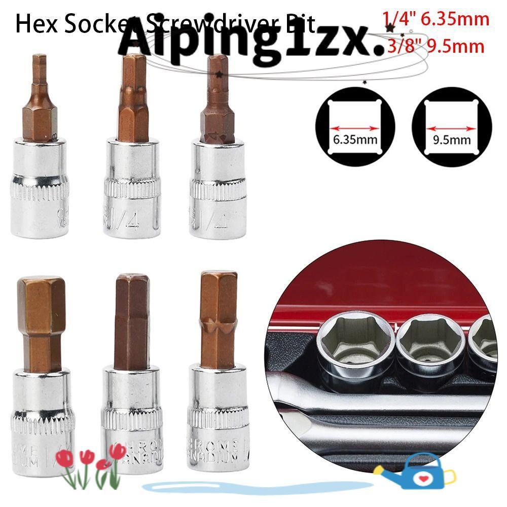 NG1ZX 1 Cái Ổ Cắm Vuông, Đầu Lục Giác Dụng Cụ Thủ Công Phần Hex Ổ Cắm Tua Vít Bit, 1 / 4 '' 3 / 8 "H