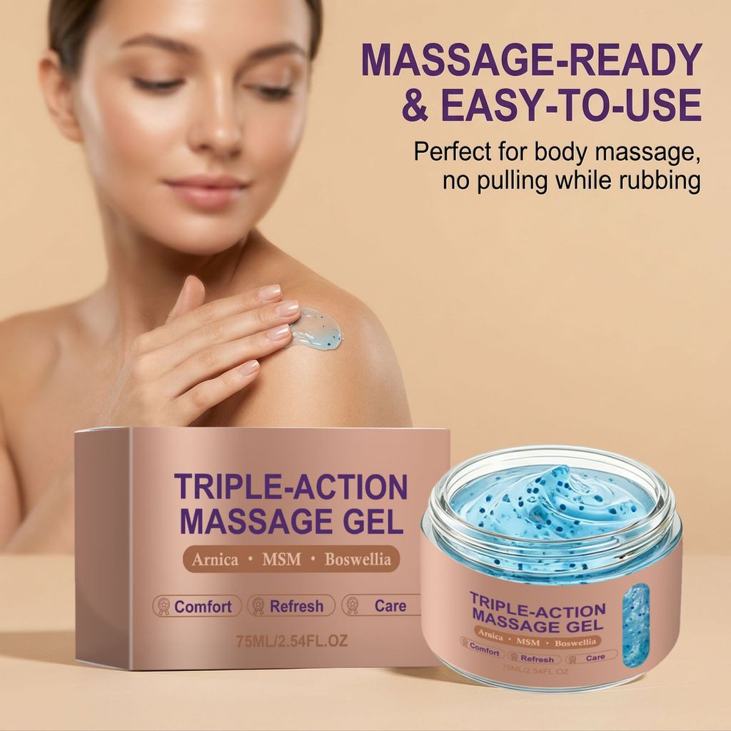 Gel Massage Làm Mát Toàn Thân 75ml – Arnica MSM Boswellia Để Làm Mới Cơ Khớp & Thoải Mái