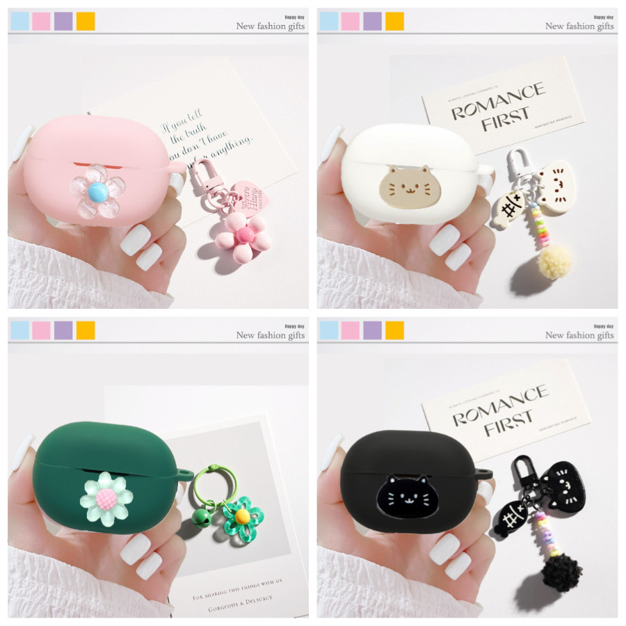 Phim Hoạt Hình / Hoa Dành Cho Beats Studio / Solo Buds Ốp Lưng Tai Nghe Silicon Phụ Kiện Bao Cho Bea