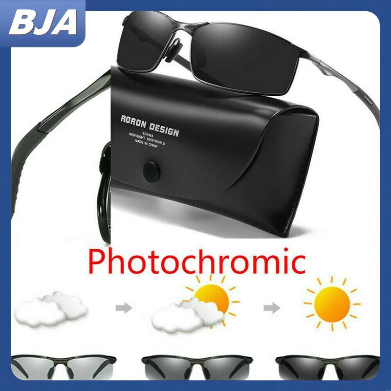 Kính râm nam BJA HD Photochromic Kính râm chuyển tiếp Chameleon phân cực BJA