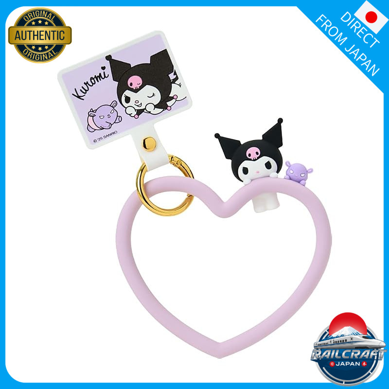 Sanrio Smartphone Ring Strap Phone Ring Holder, Assorted Characters: Kuromi, Cinnamoroll, Hello Kitt