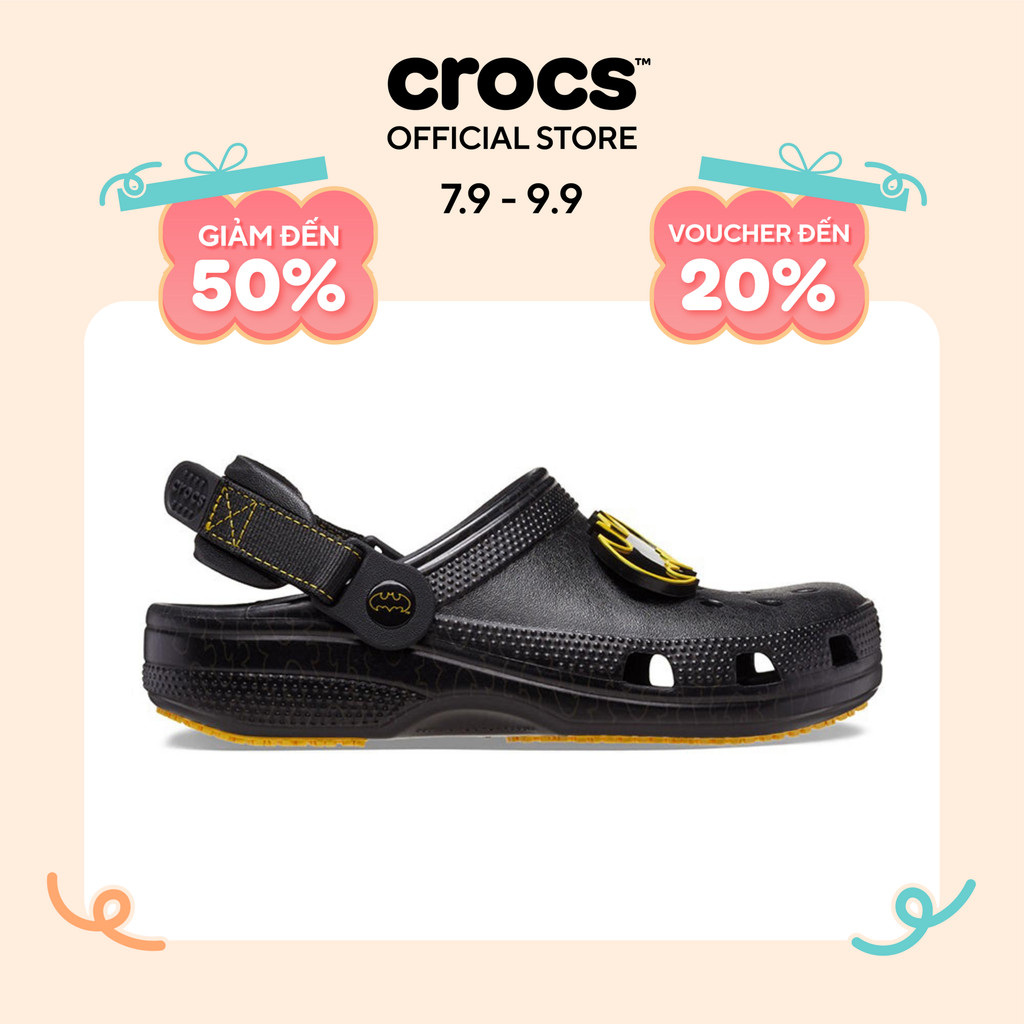Giày Clog Unisex Crocs Batman Adjustable Sr - Black - 208648-001