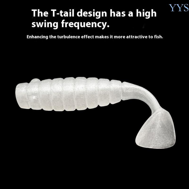 YYS 10 Mồi Câu Cá Cho Nước Mặn Mái Chèo Đuôi Swimbaits T Đuôi Mồi Nhân Tạo Mồi Câu Cá Cho Cá Hồi Bơi
