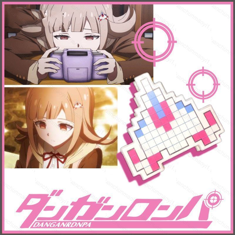 Danganronpa Nanami ChiaKi Cosplay Kẹp Tóc Kẹp Tóc Anime Thời Trang Phụ Kiện Tóc Kẹp Tóc Cô Gái