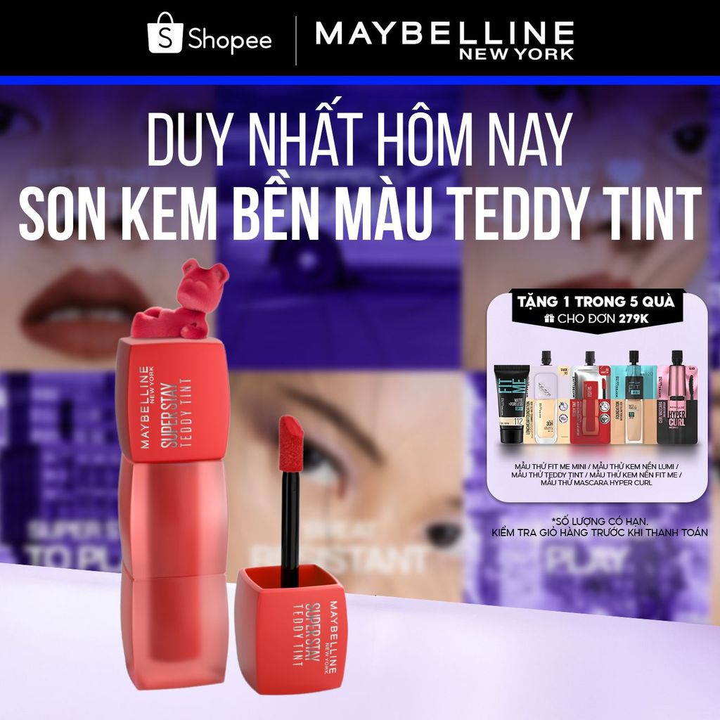 Son Kem Bông Bền Màu Superstay Teddy Tint Maybelline New York 5ml