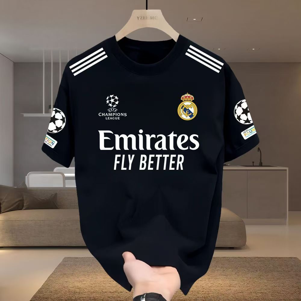 Mùa Hè 2026 World Cup Mới In Hình Áo Thun Nam Bóng Đá Ngắn Tay Cổ Tròn Thường Ngày Hợp Thời Trang To