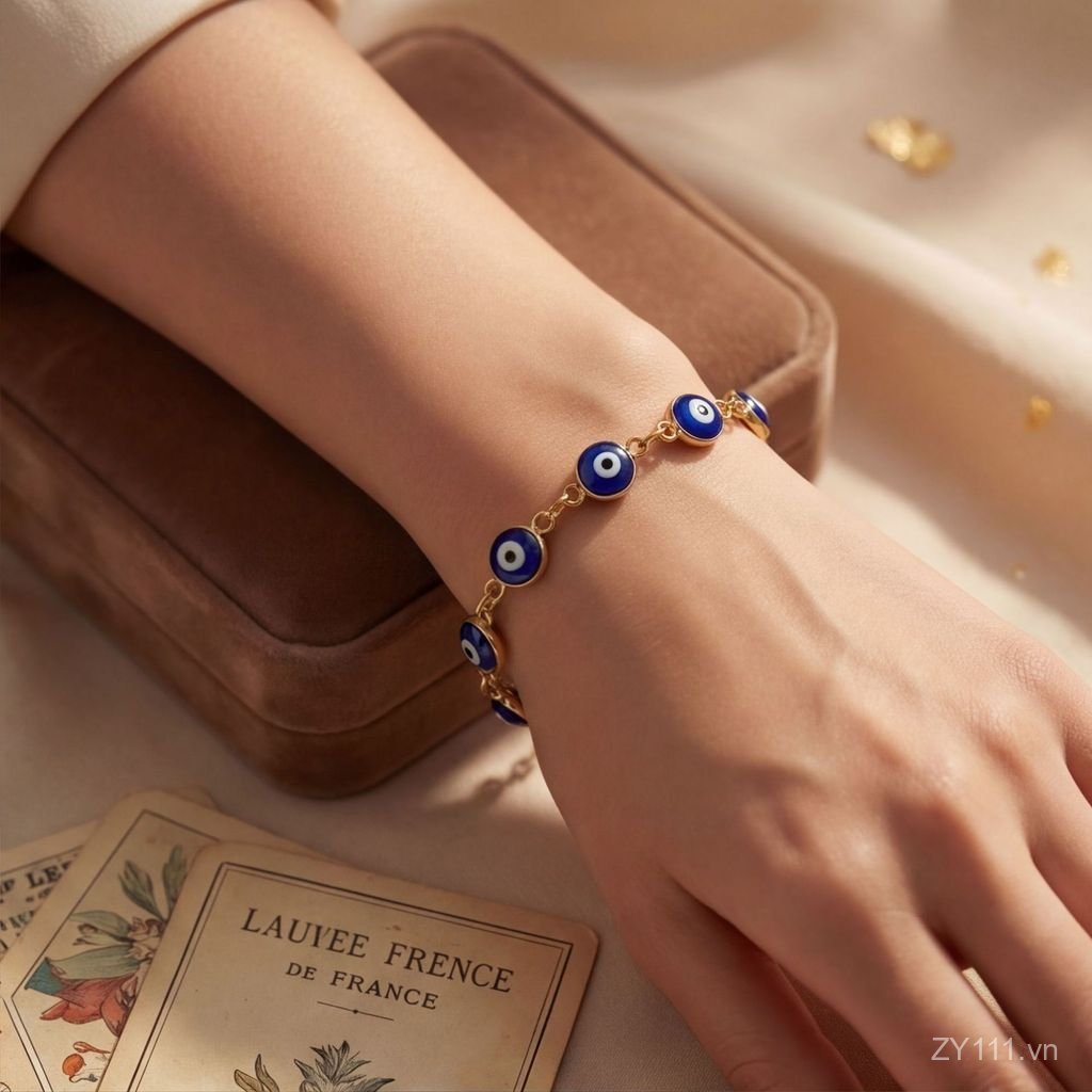 Vòng tay thép titan mạ vàng 18k dành cho nữ