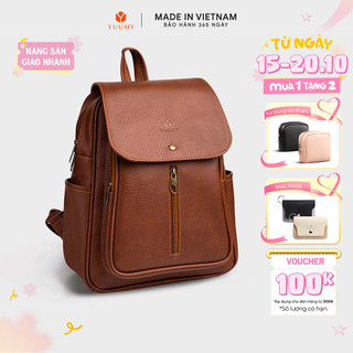 Balo Yuumy (Thời trang nữ basic đựng vừa A4 - Balo da YBA5) Bagsmart