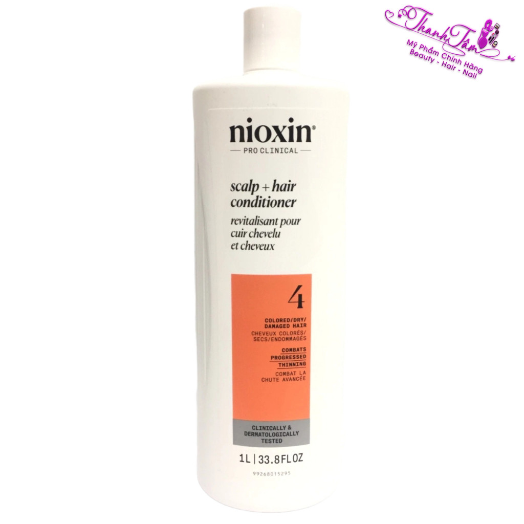 Dầu xả chống rụng tóc Nioxin System 4 Conditioner 1000ml ( New 2025 ) - Colored Hair - NN