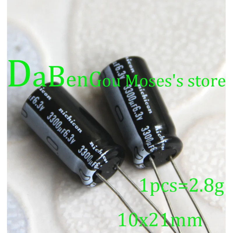 6.3V 3300uf 10x20mm + / - 20% 100% Nguyên Bản Mới nichicon (VZ) -105C Tụ Điện Phân Âm Thanh Điện Dun