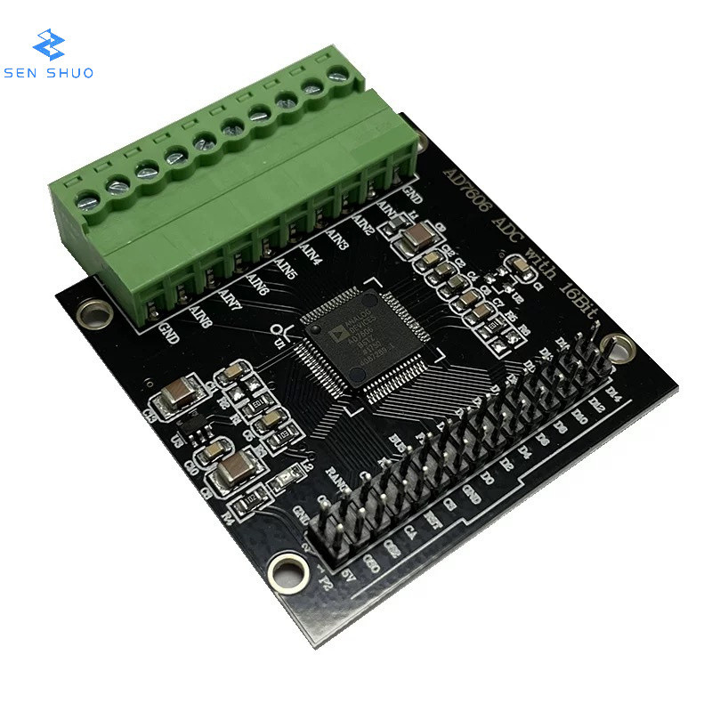 AD7606 Mô-đun thu thập dữ liệu AD nhiều kênh 16-Bit ADC 8 kênh Điện áp lấy mẫu tần số 200KHz